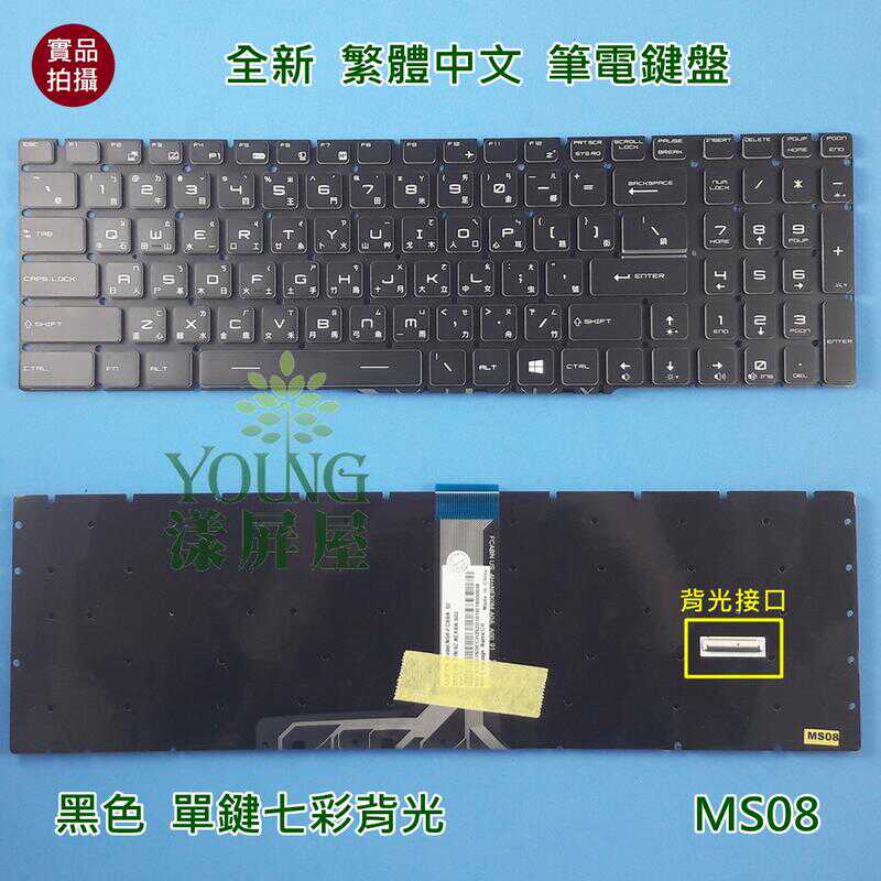 微星 GE63 GE73 GE75 GL75 GP65 GP75 GS63 GS75 繁体中文TW键盘