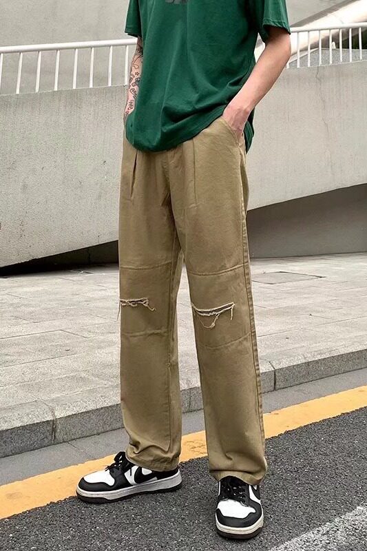 夏季男休闲裤宽松直筒弹力工装松紧腰多口袋运动裤D392P38,男装休闲裤,星座1116-2