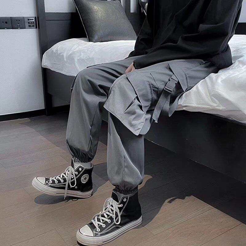 男秋冬技能暗黑风痞帅炸街休闲潮男工装裤A12P36图片