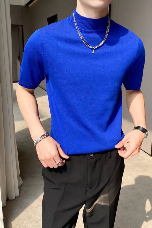 纯色T恤男士短袖2023新款潮流百搭半袖夏季上衣男体恤Y2202P38,男装T恤,星座1116-2