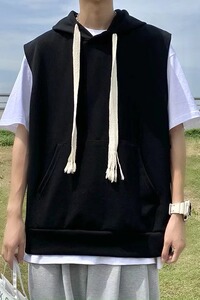 开衫卫衣chic宽松韩风连帽棒球服春夏设计感百搭复古外套B37P30图片