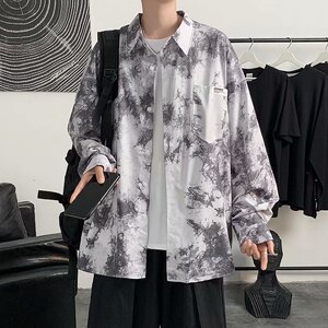 2021年新款男长袖衬衫外套翻领上衣CS101图片