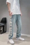 欧美vibe牛仔裤男高街ins潮美式直筒宽松拖地阔腿长裤N8094P48，男装牛仔裤，星座1116-2
