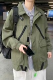慵懒潮流青年纯夹克原宿简约口袋ins流行男常规港风J1221P55，男装夹克，星座1116-2