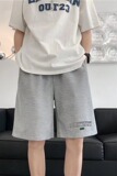 2022夏季运动短裤男ins潮港风简约休闲裤宽松直筒五分裤D6806P23，男装休闲裤，星座1116-2