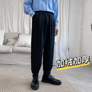男秋冬休闲纯色裤子常规P28加绒32图片
