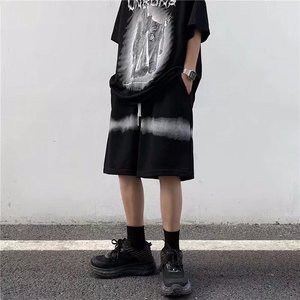 扎染短裤男夏季五分裤韩版潮流休闲运动裤宽松WD08P25图片