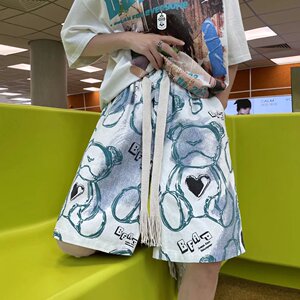 男夏装短裤垂感冰丝休闲裤五分DK91P28