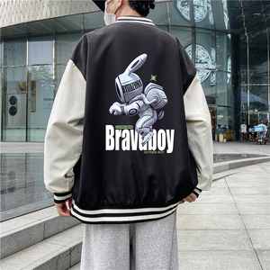 男秋季新款双层棒球服夹克外套W36P45图片