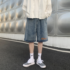 男士休闲中裤牛仔短裤五分裤
