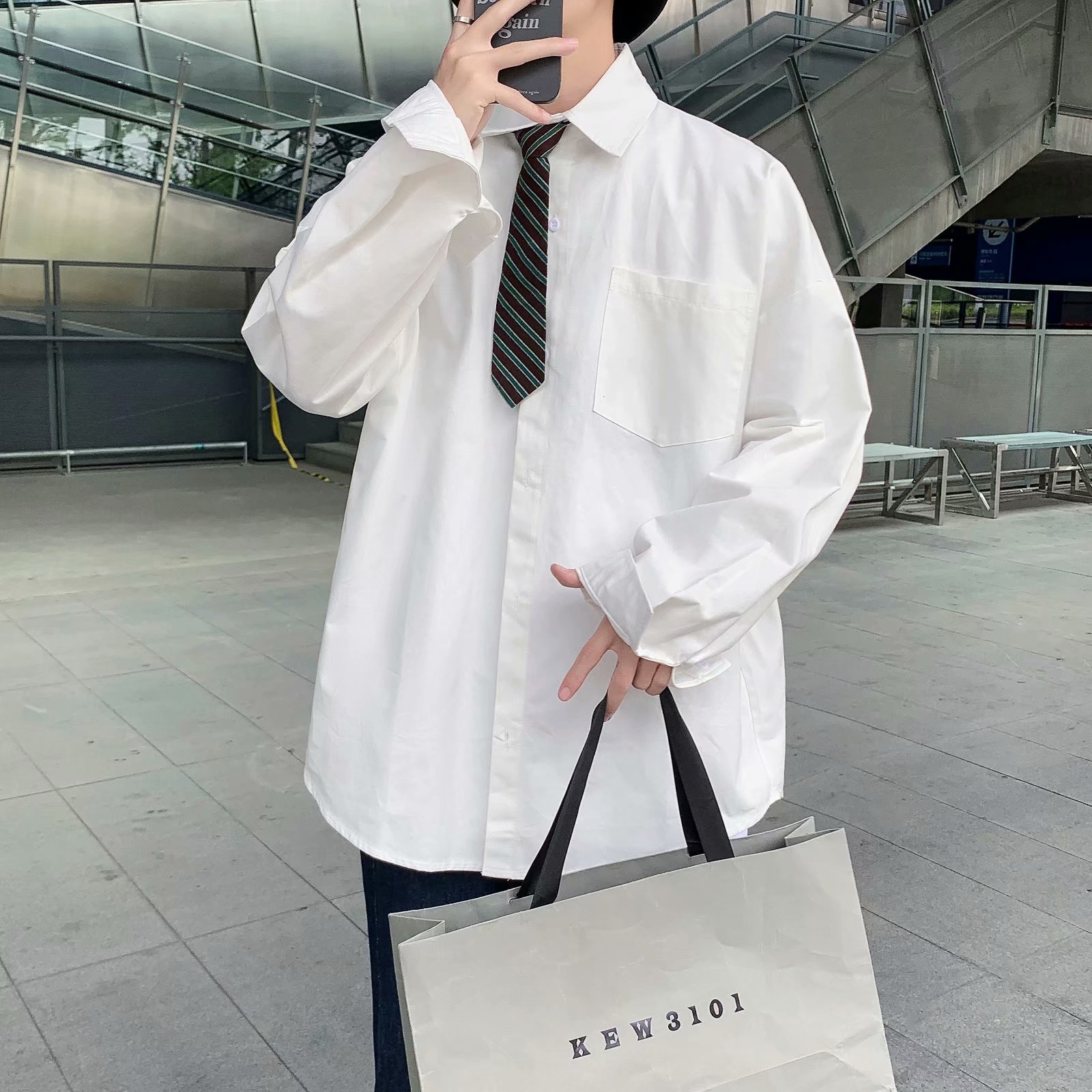 男士长袖衬衣休闲衬衫青春C748P30图片