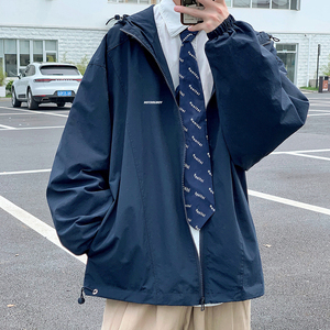 男秋冬新款夹克外套连帽拉链J61P55图片