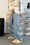 牛仔裤潮新款日系休闲长裤合体直筒潮流青春流行男时尚M846P40，男装牛仔裤，星座1116-2