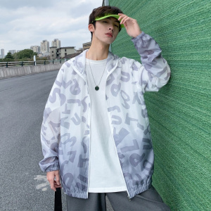 2021港味渐变防晒服男薄款透气外套夏季潮流防晒衣F1056图片