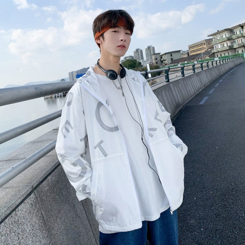 2021夏季男士钓鱼防透气冰丝晒服风衣开衫外套男士F1053图片