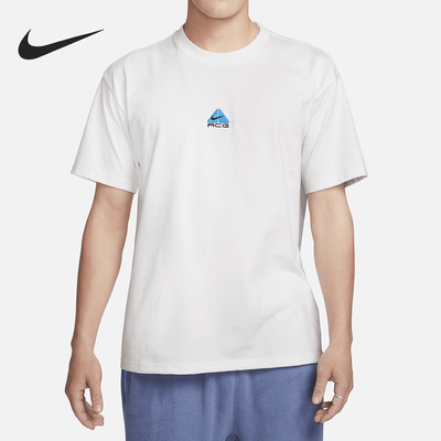 耐克男子刺绣户外运动短袖T恤