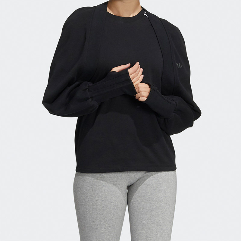 Adidas/阿迪达斯正品三叶草女子运动休闲短款长袖开衫外套 HC3823,运动服/休闲服装,运动茄克/外套,淘宝优惠券,粉丝福利购,淘宝优惠卷