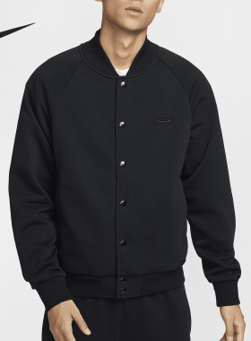 Nike/耐克官方正品当季新款男士加绒休闲保暖棒球服FZ1035-010