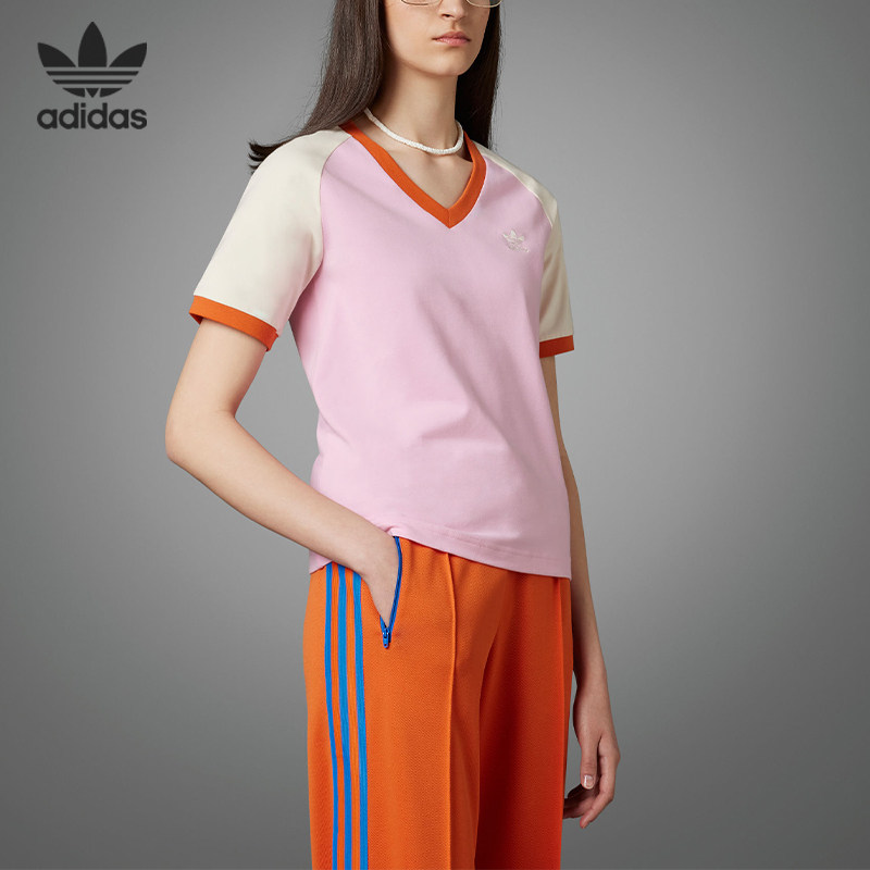 Adidas/阿迪达斯官方正品三叶草女子舒适运动休闲短袖T恤 IK7886,运动服/休闲服装,运动T恤,淘宝优惠券,粉丝福利购,淘宝优惠卷