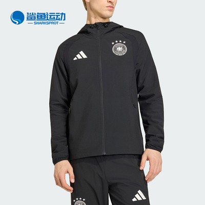 Adidas/阿迪达斯正品TIRO新款男黑色足球跑步经典夹克外套JZ9326