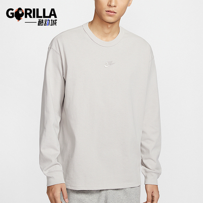 Nike/耐克正品Sportswear男士简约针织休闲长袖T恤DO7391-014