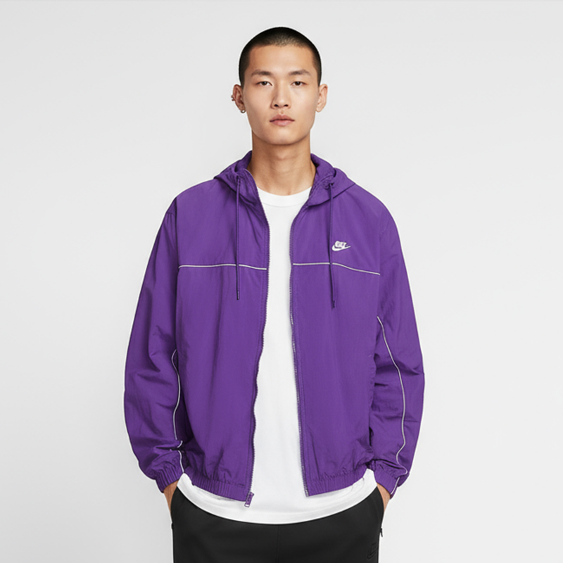 Nike/耐克正品Club男士复古潮流连帽宽松夹克外套HJ2013-507