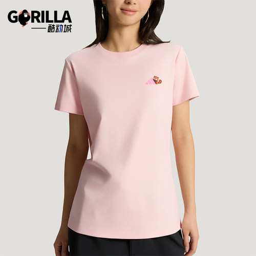 Adidas/阿迪达斯正品GFX T-SHIRT1女士运动经典休闲短袖T恤KX6816