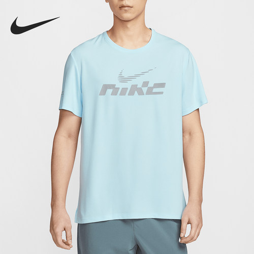 Nike/耐克正品2025男士圆领简约经典跑步健身短袖T恤IB4128-474