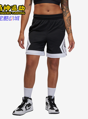 Nike/耐克正品JORDAN女士耐穿运动拼接透气篮球短裤FB4589-010