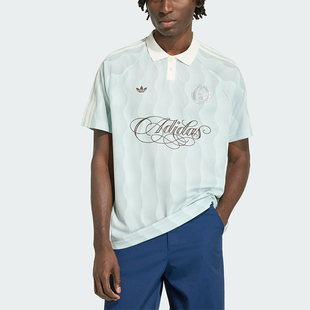 Adidas/阿迪达斯正品JERSEY 男士球衣风波纹经典短袖POLO衫KX1256