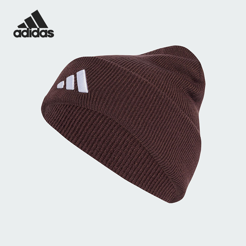 Adidas/阿迪达斯正品2025年秋季男女运动经典保暖绒线帽KB2473