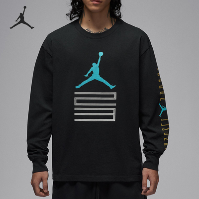 Nike/耐克正品JORDAN男士针织印花运动休闲长袖上衣IM6508-010