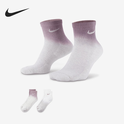 Nike/耐克正品Everyday Plus男女运动短袜两双装FJ4913-912