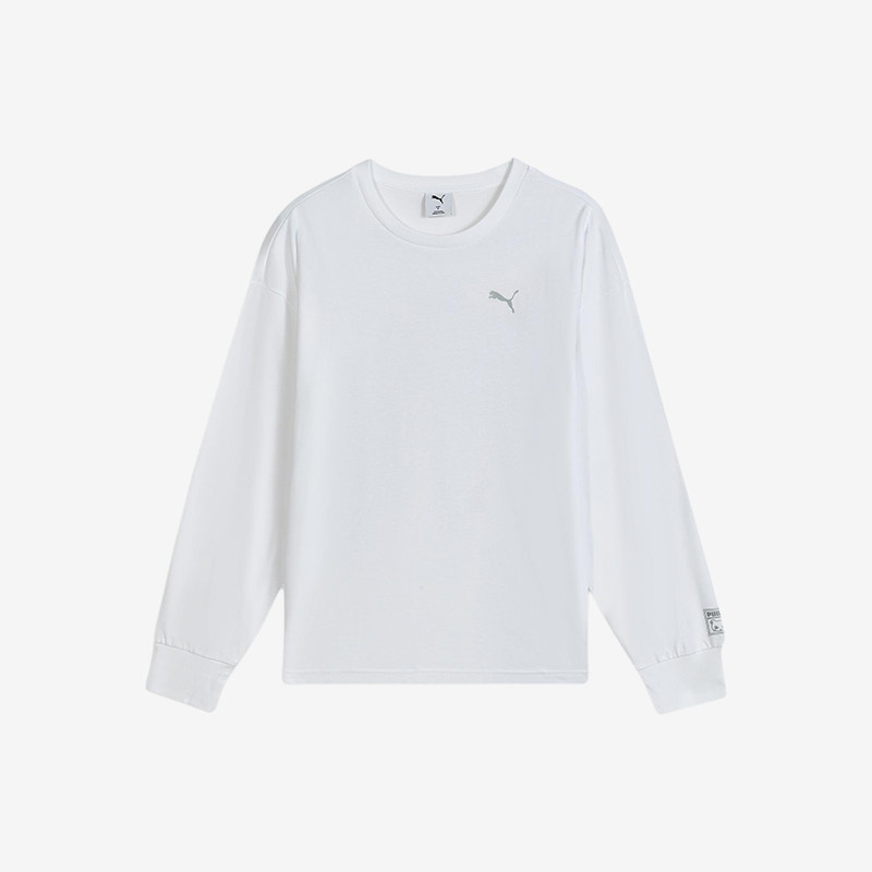 Puma/彪马官方正品NEKO-san宽松圆领男女休闲长袖T恤635050-02