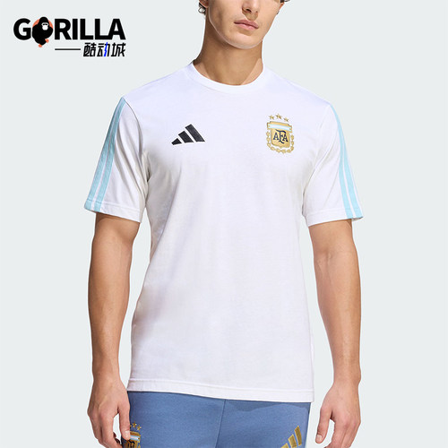 Adidas/阿迪达斯正品2026年男士足球柔软经典舒适短袖球衣KF0327