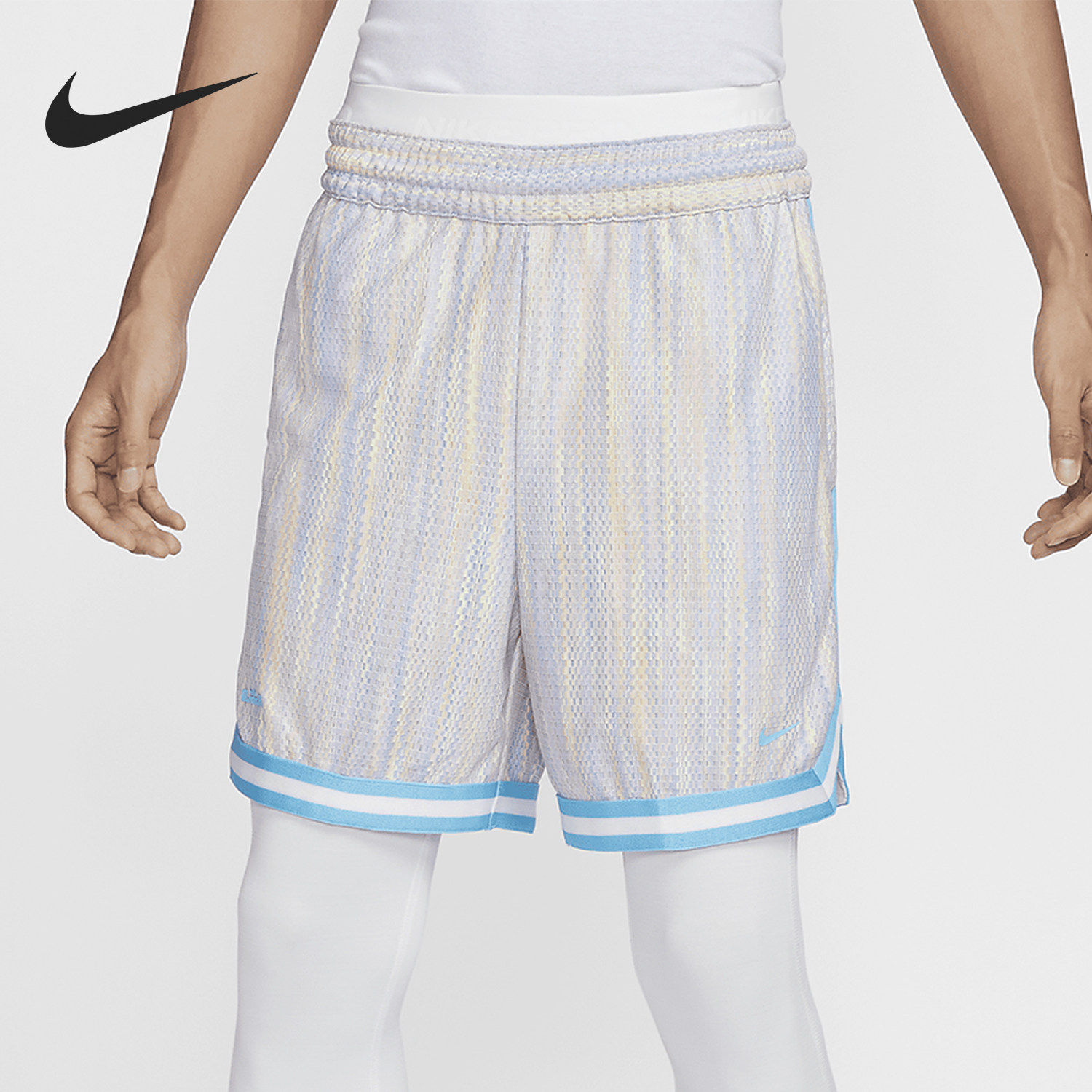 Nike/耐克正品LeBron DNA男士三合一透气篮球短裤FZ1057-121