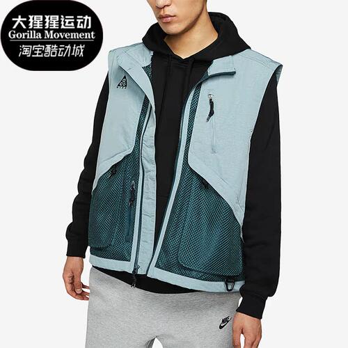 耐克男子多口袋立领飞行员马甲