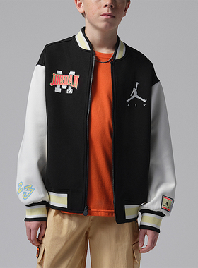 Nike/耐克正品JORDAN大童休闲立领休闲日常拼接外套IU5292-010