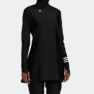 阿迪达斯正品 TOP女子运动游泳防晒T恤 SWIM GP9521 Adidas