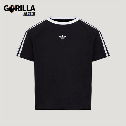 Adidas/阿迪达斯正品三叶草LACET-SHIRT新款经典短袖T恤KU3111