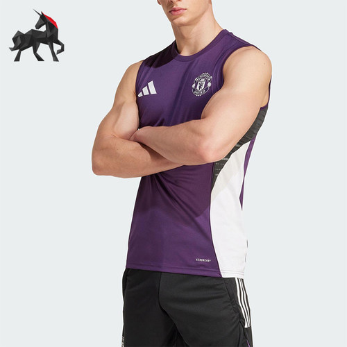 Adidas/阿迪达斯正品2025夏季款男士运动无袖训练足球背心JP3110
