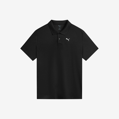 Puma/彪马官方正品PERFORMANCE新款男女黑色休闲Polo衫521933-51