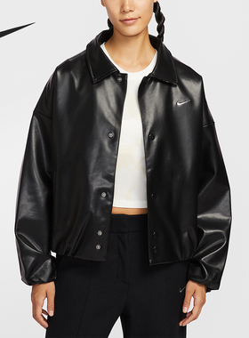 Nike/耐克官方正品Sportswear女士翻领宽松时尚外套IO0477-010
