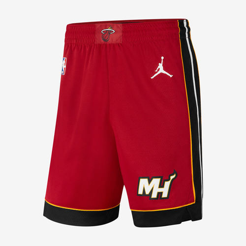 Nike耐克正品Jordan迈阿密热火队男松紧腰直筒印花篮球CV9566-608