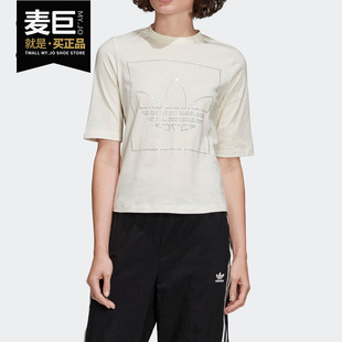 女子运动短袖 Adidas T恤FM1906 三叶草 新款 阿迪达斯正品 2020春季