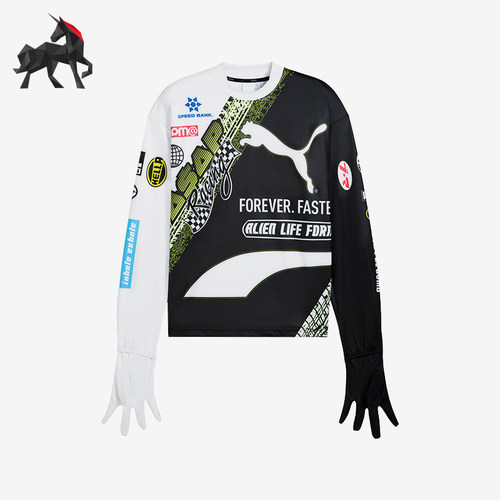 Puma/彪马正品A$AP Rocky男女时尚休闲拼接图案套头衫631714-02