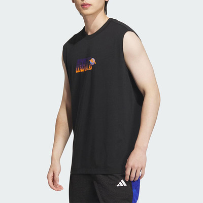Adidas/阿迪达斯BB GRAPHIC TANK男经典无袖篮球背心T恤KC0310