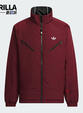 Adidas/阿迪达斯正品三叶草男士运动休闲双面穿棉服KA0821