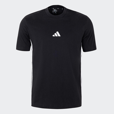 Adidas/阿迪达斯正品新款男士针织透气运动拼接短袖JY8564