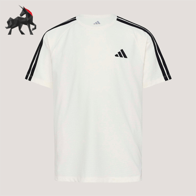 Adidas/阿迪达斯正品夏季儿童透气圆领日常运动轻盈短袖T恤KY8365